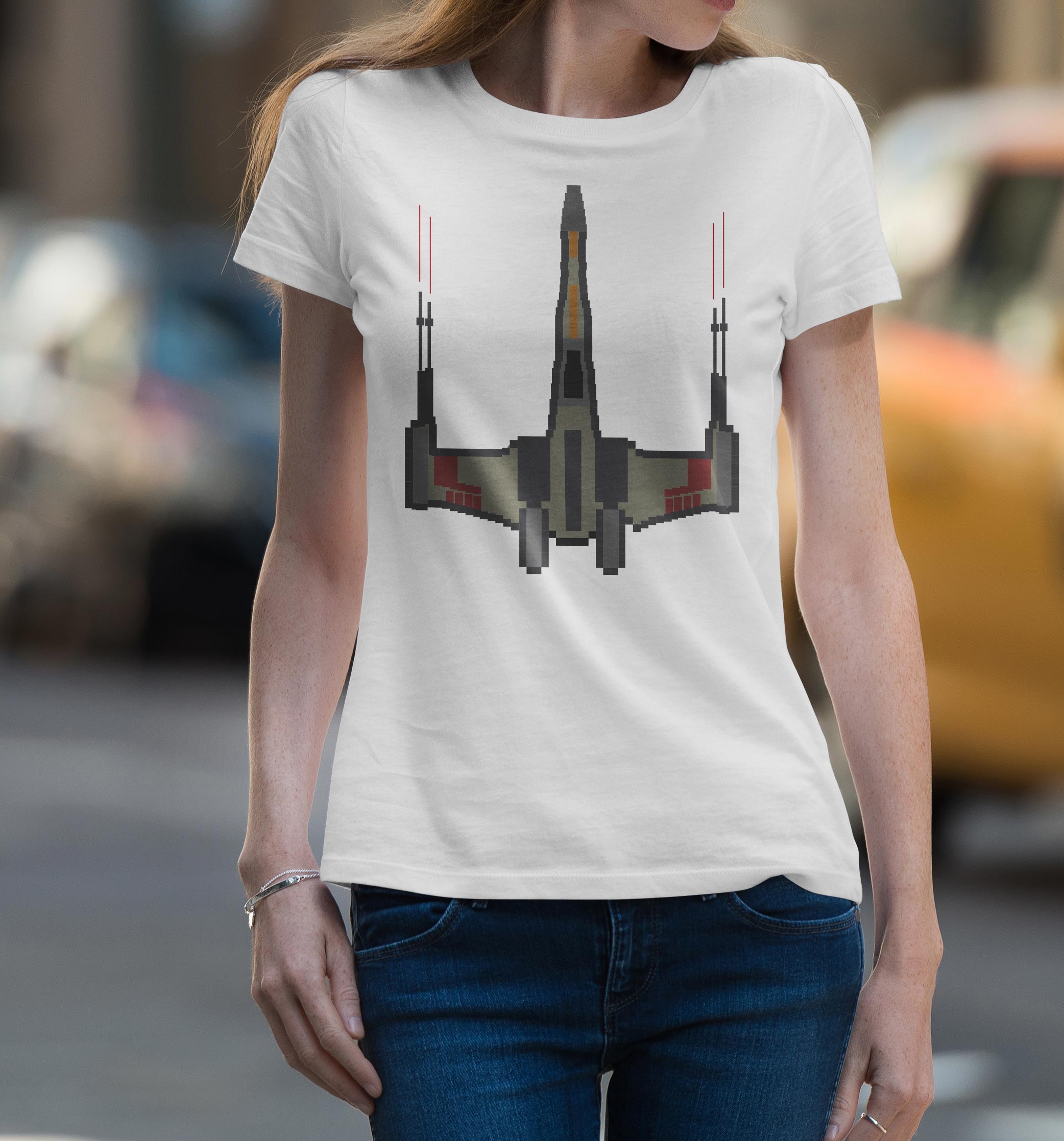 X-Wing 8-bit T-Shirt Picture